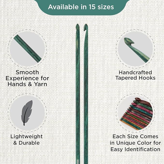 KnitPro Dreamz Afghan/Tunisian Crochet Hook | US Size E (3.5mm)