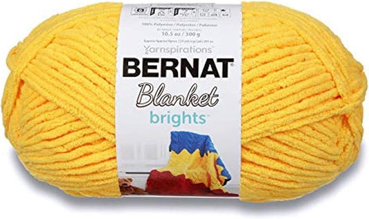 Bernat Blanket Bright Yarn, School Bus Yellow