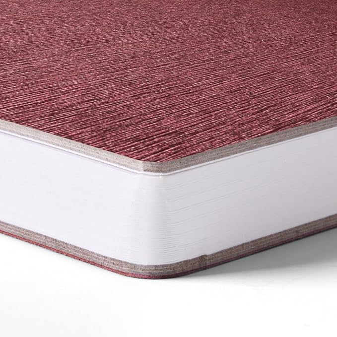 Mifuner Dark Red Hardcover Sketchbook Square Hardbound Sketch Journal 4.7 x 4.7 Inch 42 Sheets Art Book 250GSM Ultra Smooth Paper Ideal for Pencils,Water Color Pen,Marker Pen