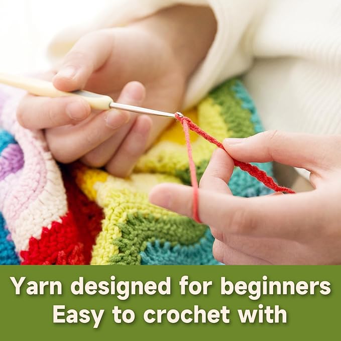 Susan's Family 4 ply 60% Cotton 40% Acrylic Yarn - Soft & Durable - 5 x 50g (1.76oz) - 655 Yards for Knitting & Crocheting - Baby Blankets, Amigurumi, Sweaters & More
