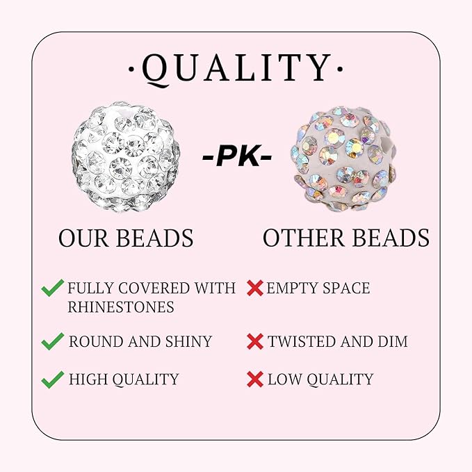 10mm Grade A Rhinestone Beads for Baseball Necklace, Round Disco Ball Beads for Earring Jewelry Making, Necklace Bracelet, DIY Craft Supplies (100 pcs Dark Purple)