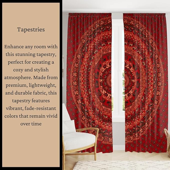 bless international handmade indian hippie bohemian psychedelic peacock mandala wall hanging college dorm beach throws table cloth bedding tapestry (black white, twin(54x72inches)(140x185cms))