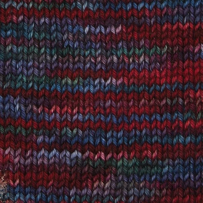 KnitPro Symfonie Fingering Weight Hand Dyed Variegated Yarn Skein | Extra Fine Merino Wool & Polyamide Blend for Knitting & Crocheting, Oeko-TEX Certified 400m, 100g | Terra Twilight Flame