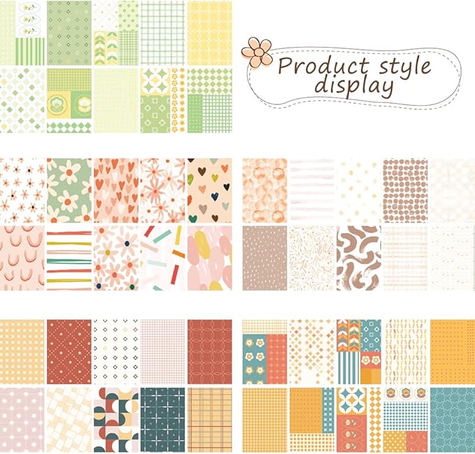 500 Sheets Vintage Scrapbook Paper Supplies , Aesthetic Paper Decorative Sheet of Paper , Scrap Book Material for DIY Scrapbooks Journal Photo Album Crafts(3.35 x 2.17 In)