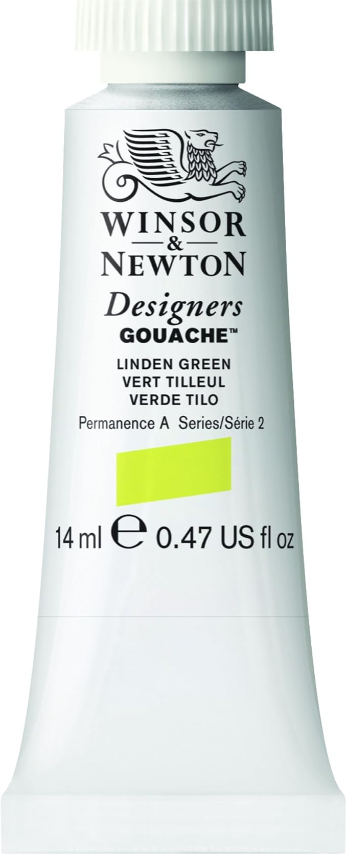 Winsor & Newton Designer's Gouache, 14 ml (0.47oz) tube, Linden Green