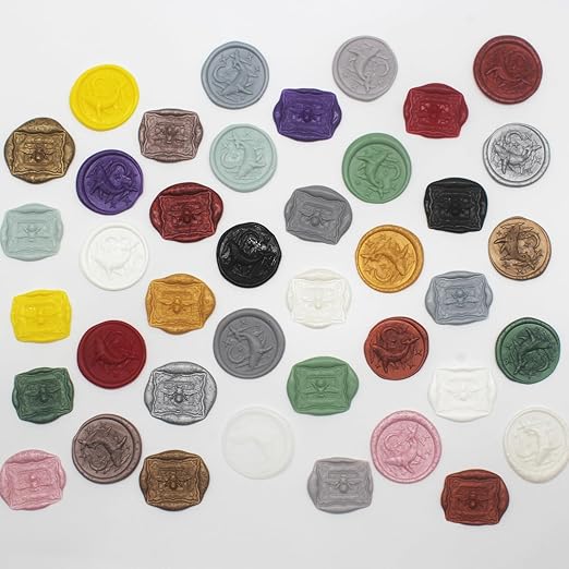 600pcs ivory white wax seal beads, andotopee premium sealing wax beads for stamp seals, octagon wax pellets refill pack for wax seal kit, wedding invitation decor, letter envelope seal, diy crafts