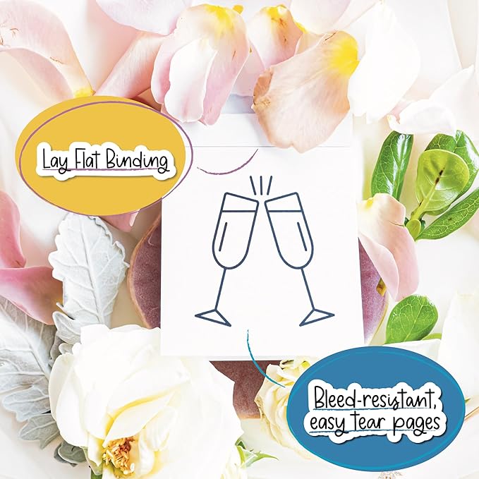 A Brighter Year The Original Adult Mini Coloring Book - Happily Ever After Edition - 3” x 3” Pocket Size, 50 Pages, Lay Flat Binding, Thick Paper, No Bleeding - Wedding Favor, Shower Gift, Travel