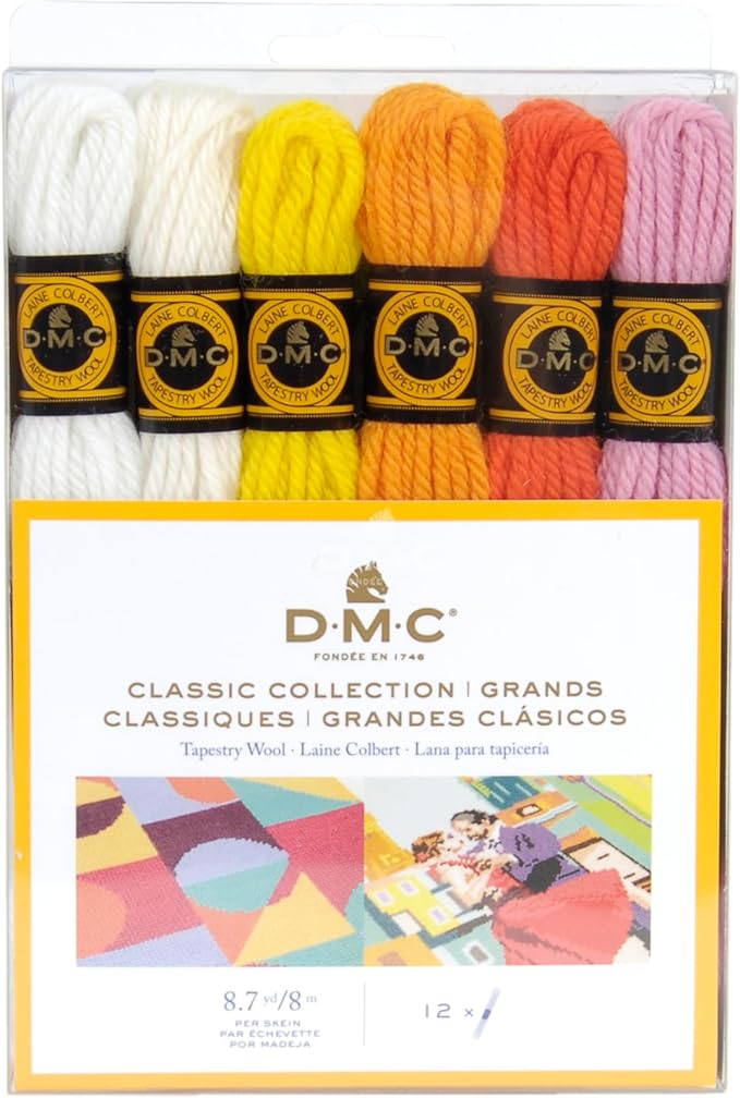 DMC Tapestry Wool - The Classic Collection - 12 Count - 8.7 Yards Skeins