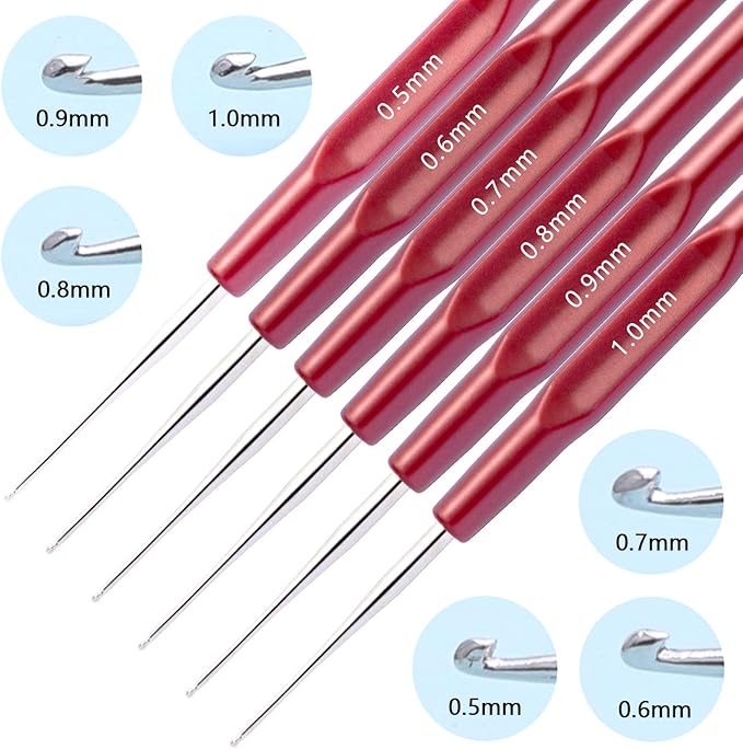 Crochet Hook Hair Tool, Needle Hooks Dreadlock Kit for Braid Dreadlocks