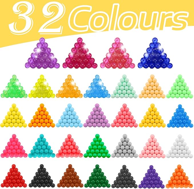eenua non-iron fuse beads kit 3220 pcs beads in 32 colors unlimited creativity starter kit