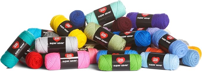 Red Heart Super Saver Mega Yarn Craft Kit for Crochet & Knitting & Amigurumi Projects