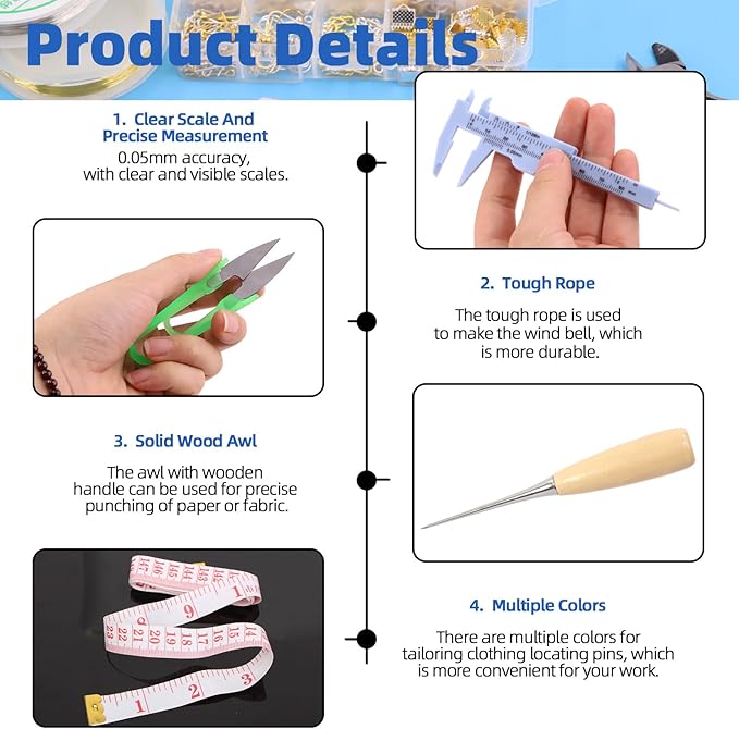 Glarks 951Pcs Making Supplies Kit with Jewelry Tools, Includes Pliers, Jewelry Wires, Jewelry Findings for Jewelry Making and Repair