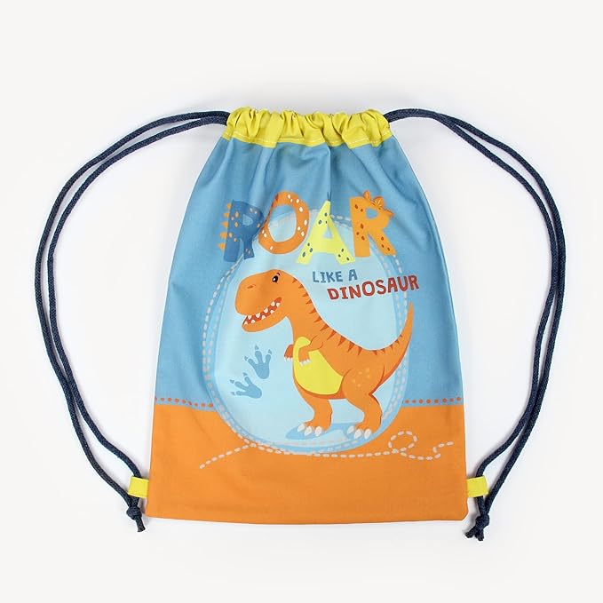 kullaloo Sewing kit for Kids Beginners - DIY Craft for Girls & Boys - Cut & Sew Fabric Panel Dinosaur (Dino Friends)
