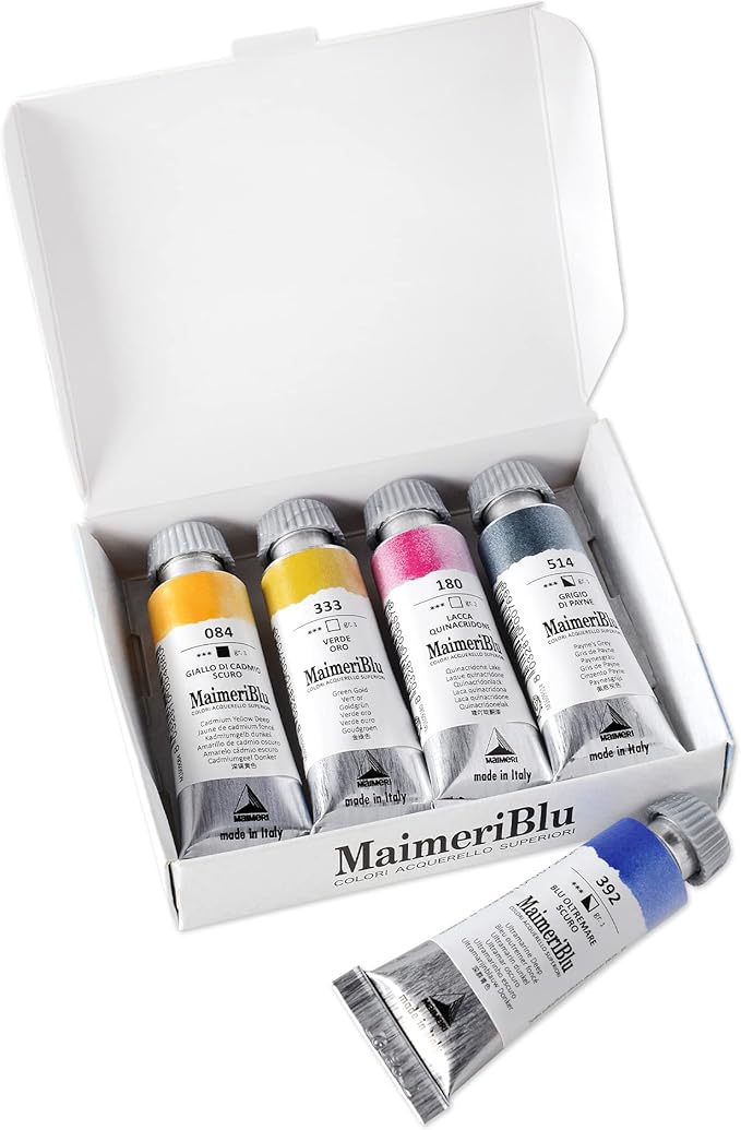 MaimeriBlu Watercolor Intro Set, 5 Tubes, 12ml