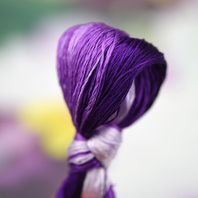4 Skeins Mulberry Silk Floss Embroidery Thread Floss-Cross Stitch Threads China Silk Woven Jewelry Threads DIY Sewing Kits (20)