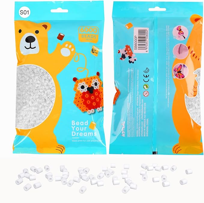 artkal fuse beads 6000 melty beads compatible perler and hama bead, s01