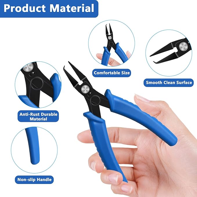 split ring opener tool keychain pliers for jewelry making with one tweezer, a jump ring,for bracelet beading diy craft jewelry making supplies