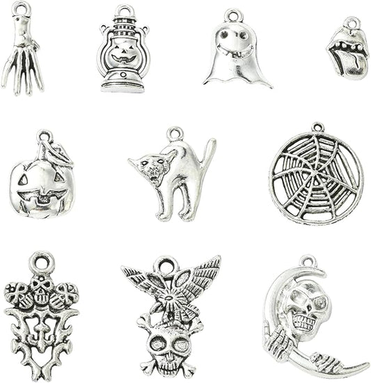 Antique Silver Cross Drink Insect Animal Theme Charms for DIY Jewelry Bracelet Necklace Earring Keychain Decor