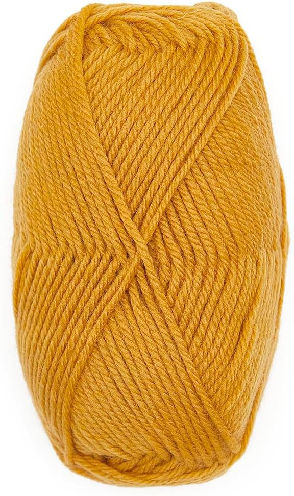 Alpaca Warehouse 100% Pure Wool Yarn Superwash Set of 3 Skeins (300 Grams) DK Weight - Sourced Directly from Peru - Heavenly Soft and Perfect for Knitting and Crocheting (Gold - 6 Skeins)