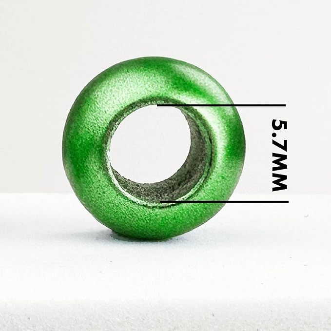 300 acrylic large hole beads for crafts 10mm x 12mm acrylic barrel beads with 5.7mm large hole, matte green