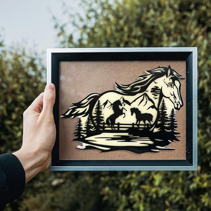 Large Horse Resin Mold, Wall Hanging Silicone Mold, Animal Silicone Mold for Epoxy Resin Casting, DIY Wall Hanging Art Craft, Home Decor