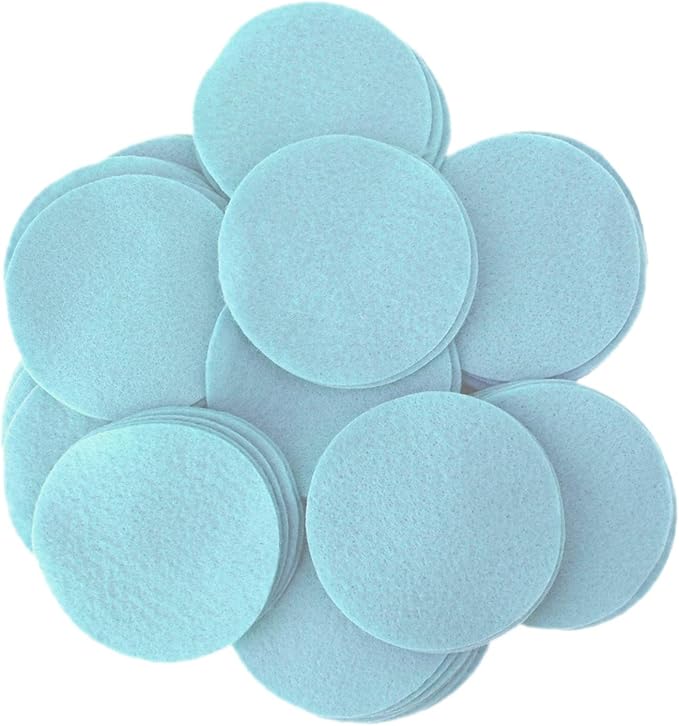 Playfully Ever After Light Blue Craft Felt Circles (5 Inch - 18pc)