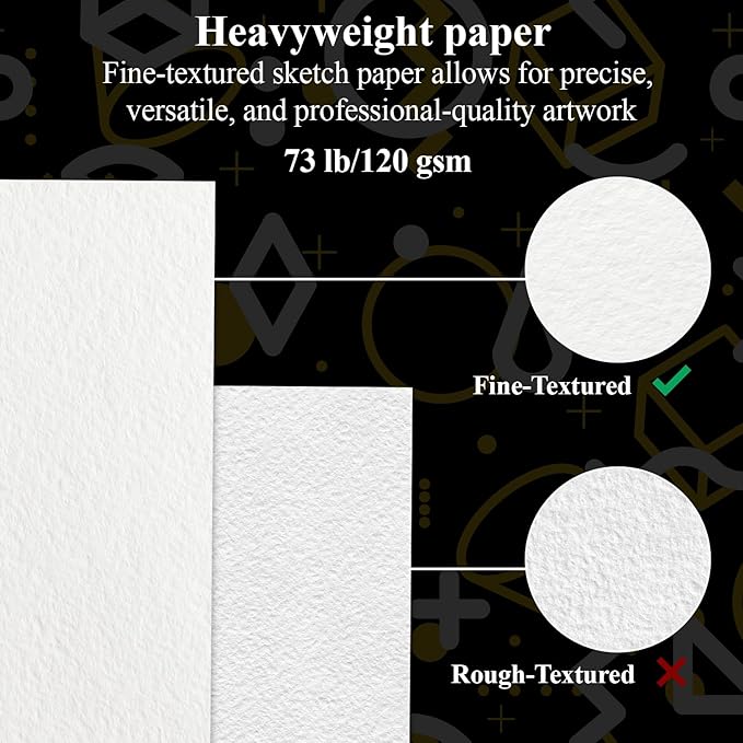sketch book for kids, 9" x 12" kid sketchbook, 100 sheets (73lb/120gsm) drawing paper for kids, spiral sketch pad for kid, christmas gifts for grandkids.