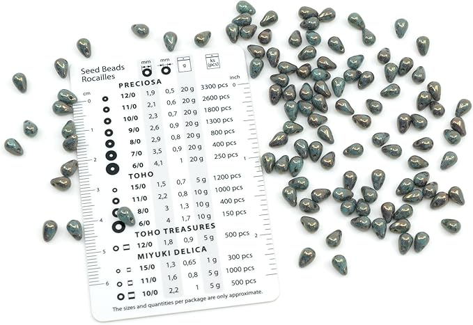 Czech 100-Piece Glass Beads, Small 4x6mm, Teardrop Paque Turqouise Violet Luster
