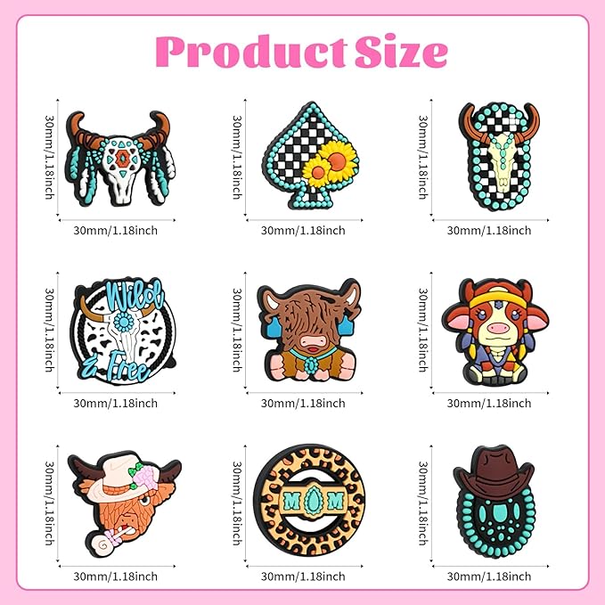 Silicone Focal Beads for Pens Cowboy Accessory Kit 30 Pcs Colorful Round Beads for Keychain Making Bracelet Necklace Handmade Crafts