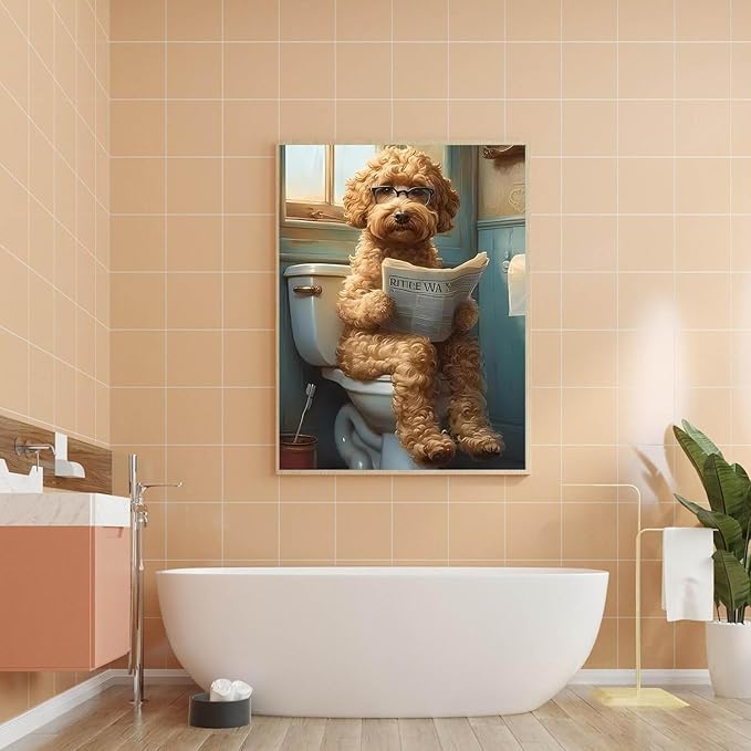 ARPADAMO Square Diamond Art Kits for Adults-Dog Square Drill Diamond Painting,Square Diamond Art,DIY Animal Gem Art Kits for Adults and Crafts for Gifts and Home Wall Decor 12x16inch