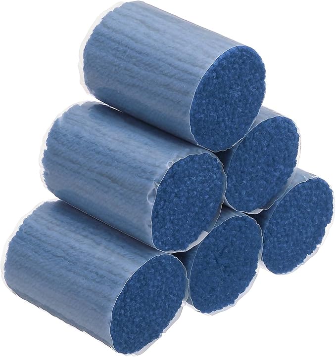 PATIKIL 15 Rolls Latch Hook Yarn, Latch Hook Kit Yarn Precut Hook Rugs Making Crochet Bundles for Latch Hook Rug Adults Beginners Tapestry DIY Craft, Blue