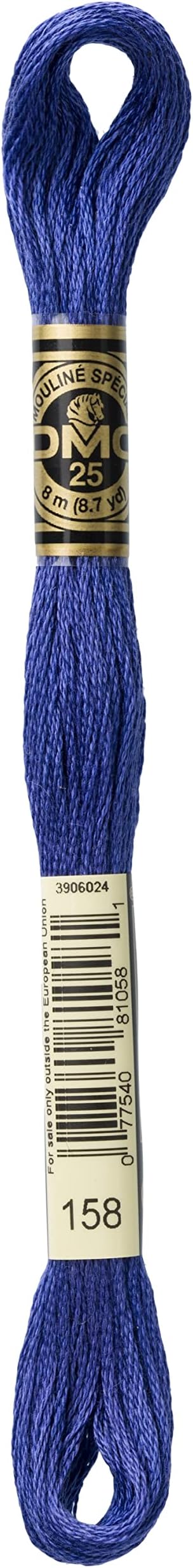 DMC 6-Strand Embroidery Cotton Floss, Medium Very Dark Cornflower Blue