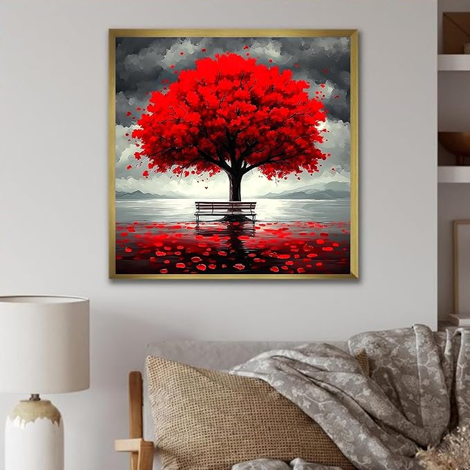 ARPADAMO Diamond Art Kits for Adults,5D Tree of Life Diamond Painting DIY Landscape Diamond Art Diamond Painting Kits for Adult,Round Full Drill Diamonds, Diamond Art Kits for Home Decor-12x12inch