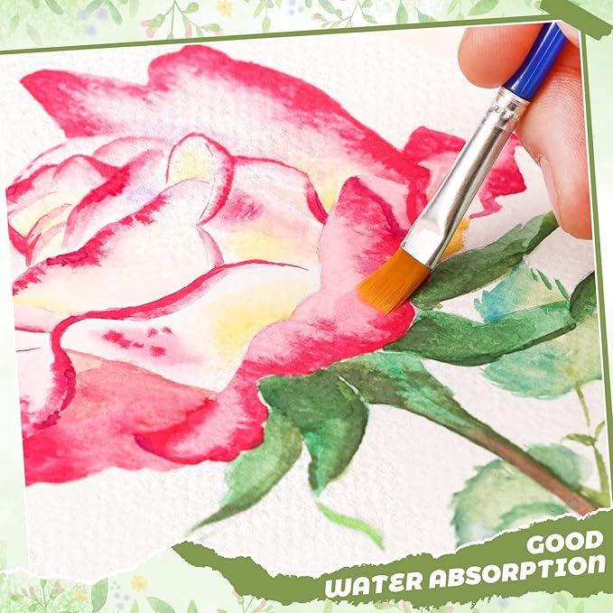 40 Sheets Watercolor Journal 4x6”, 140 lb/300 GSM Watercolor Sketchbook Cold Press Watercolor Paper Watercolor Notebook for Painting, Drawing