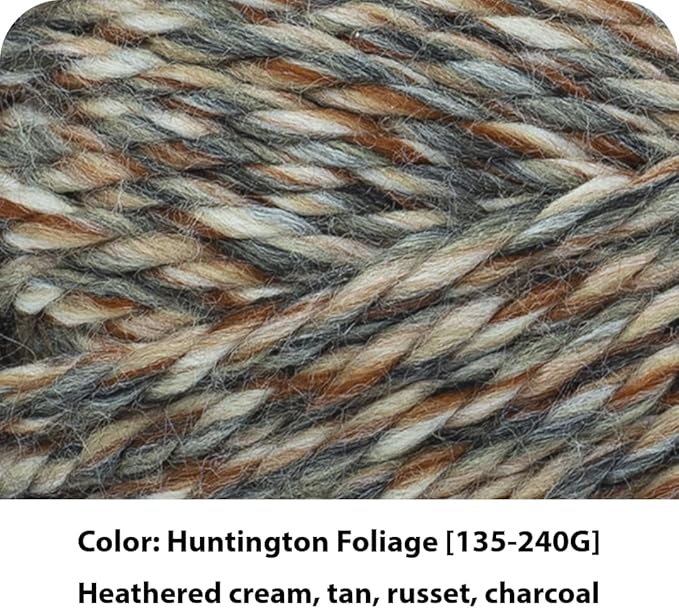 Lion Brand Yarn Hometown Yarn, Super-Bulky Yarn for Knitting, Crocheting, and Crafting, 1 Pack, Huntington Foliage
