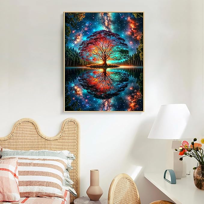 Paint by Numbers Kit for Adults - Tree of Life Acrylic Adult Paint by Number Kits on Canvas for Beginner, Tree of Life DIY Oil Painting by Numbers for Adults Kit, Perfect for Home Decor Gift 16"x20"