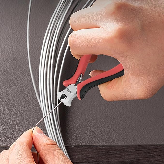 houseran end cutting pliers 4"-5 pack end cutting pliers for jewelry making with spring loaded for diy, craft, repairing