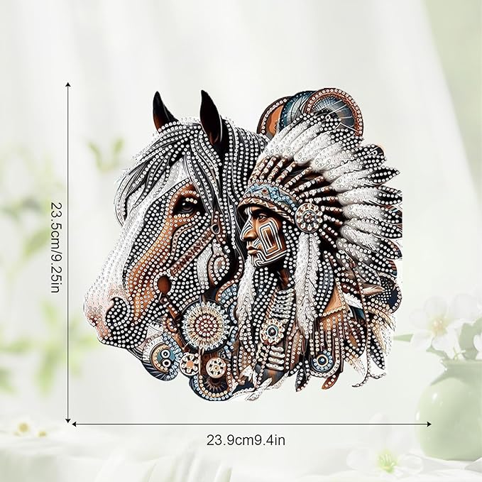 JZHYOAN HoDiamond Art Window Pendants Home Garden Wall Hanging Kits Acrylic Ornaments Craft Kits Crystal Art Diamond Painting Arts Hanging Kit Wind Chimes with Diamonds Cross Stitch Ornament