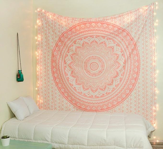 popular handicrafts tapestry wall hanging hippie ombre mandala bohemian hippy metallic shine intricate indian tapestries bedspread