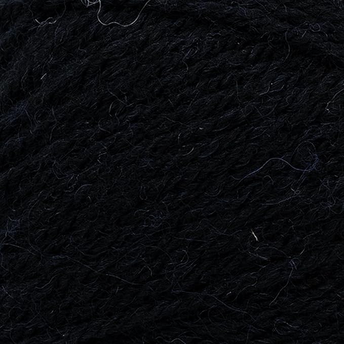 Lion Brand Wool-Ease DK Yarn, Yarn for Knitting, Crocheting, and Crafts, Black, 3 Pack