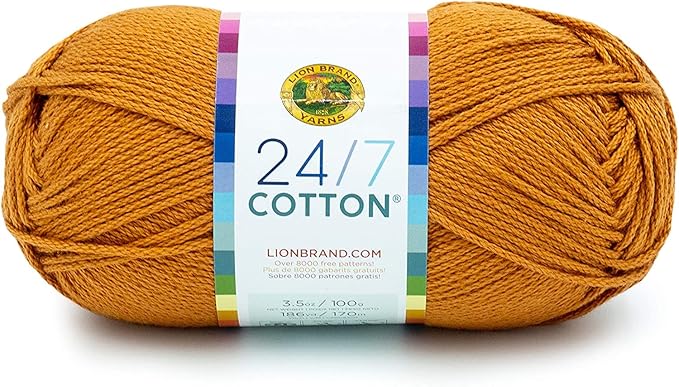 Lion Brand Yarn - 24/7 Cotton - 6 Skein Assortment (Autumn)