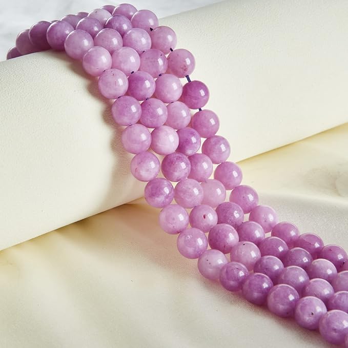 100pcs 6mm kunzite beads natural gemstone beads round loose beads for jewelry making