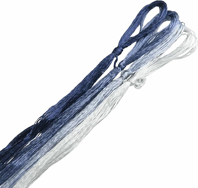 4 Skeins Mulberry Silk Floss Embroidery Thread Floss-Cross Stitch Threads China Silk Woven Jewelry Threads DIY Sewing Kits (18)