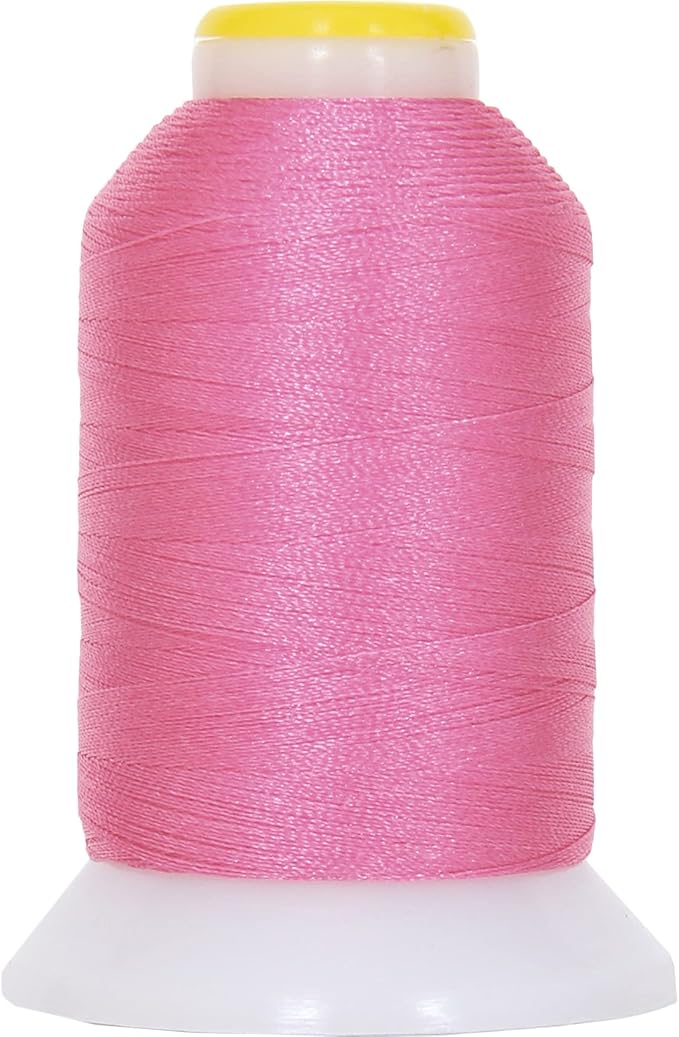 Threadart 60 Weight Micro Embroidery Thread | Fine Line Lettering & Bobbin Thread | 1000m Spools - 30 Colors Available - Rose Tint