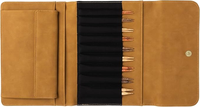 Knit Picks Options Wood Interchangeable Knitting Needle Set with Case and Stitch Markers (Claudette)
