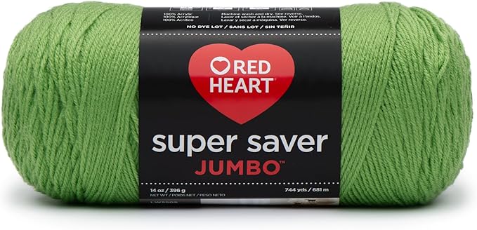 Red Heart Super Saver Yarn, Spring Green
