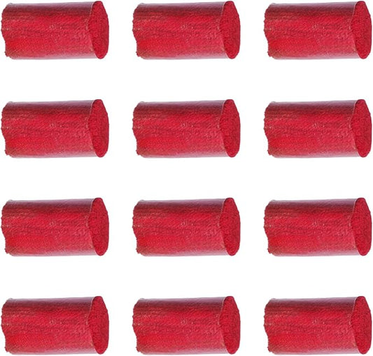 Yglnden 12 Rolls Latch Hook Kit Colorful Yarn Bundles Cut Rug DIY Latch Hook for Handmake Craft Sewing Knitting for Adults (Red #05)