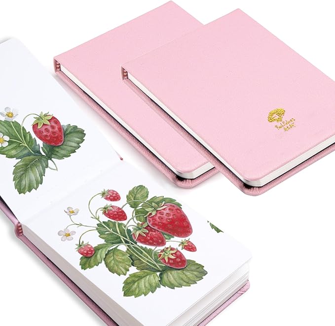 Paul Rubens 2 Pack Watercolor Paper, 100% Cotton Hot Press Watercolor Journal 3.8" x 5.2", 40 Sheets (140lb/300gsm), Acid-Free Art Supplies for Watercolors, Gouache, Acrylics