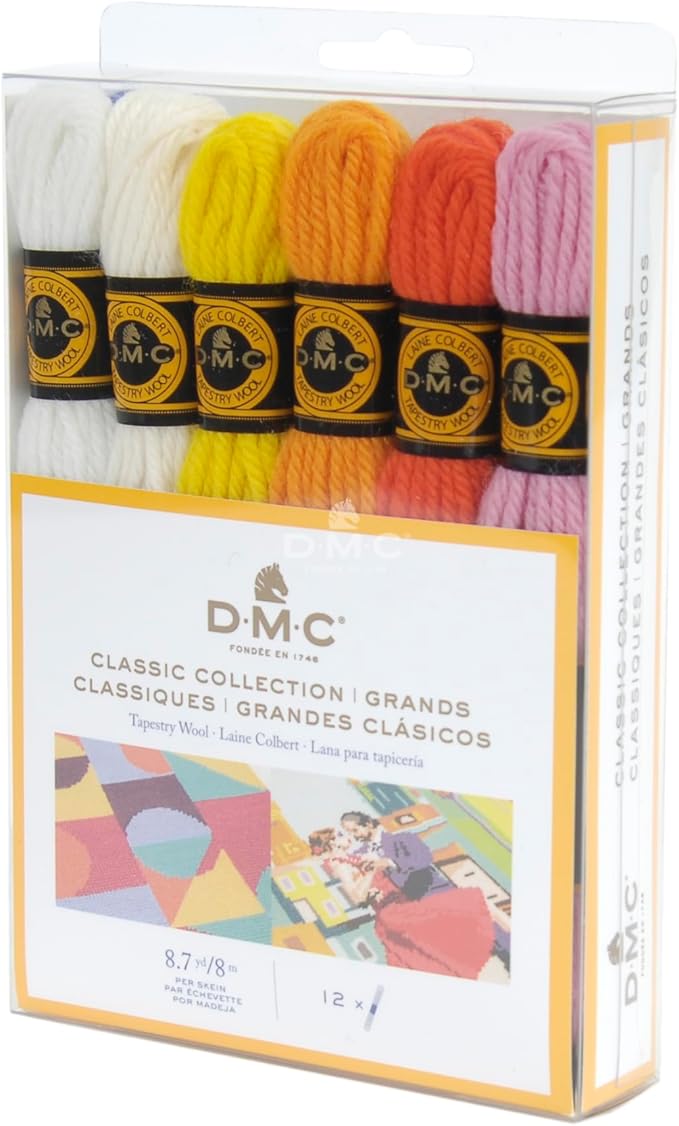 DMC Tapestry Wool - The Classic Collection - 12 Count - 8.7 Yards Skeins