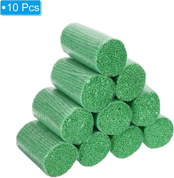 PATIKIL 10 Rolls Latch Hook Yarn, Latch Hook Kit Yarn Precut Hook Rugs Yarn Making Crochet Bundles for Latch Hook Rug Adults Beginners Tapestry DIY Craft, Green